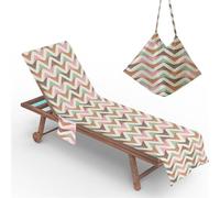 Fundas Tumbona Con Bolsillo Rayas Toalla De Playa De Secado RáPido Para Silla De Playa Colchoneta Tumbona Jardin Funda Protectora Para Cojines Tumbonas Microfibra Cubierta (Colour 1, 73 x 210 cm)