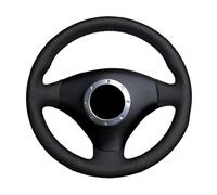 Fundas Volante Coche Para A2 8Z A3 8L Para Sportback A4 B6 Para Avant Para A6C5 Para A8D2 Para TT8N S3 S4 RS4 RS6 Funda Volante Antideslizante Cosida Mano(Black thread)