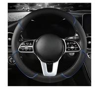 Fundas Volante Coche para Ford Bronco Sport 2021-2026, Universal de Cuero PU, Transpirable Antideslizante Protector Volante, 37-38cm Accesorios Interior Coche SUV(Blue,O)