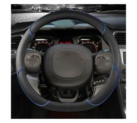 Fundas Volante Coche para Ford C-MAX 2010-2015, Universal de Cuero PU, Transpirable Antideslizante Protector Volante, 37-38cm Accesorios Interior Coche SUV(Blue,D)