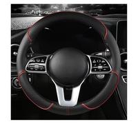 Fundas Volante Coche para Ford Mondeo 2000-2026, Universal de Cuero PU, Transpirable Antideslizante Protector Volante, 37-38cm Accesorios Interior Coche SUV(Red,O)