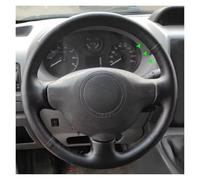 Fundas Volante Coche para Peugeot 207 para Expert para Partner Funda Cuero Perforado Suave Embellecedor Cubierta Volante Coche(Red Thread)