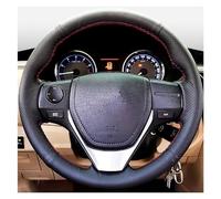 Fundas Volante Coche para Toyota 2013-2018 para Corolla 2014-2019 para Corolla IM (EE. UU.) 2017-2018 para Auris Funda Volante Cuero Microfibra Funda Volante Coche(White Thread)