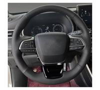 Fundas Volante Coche para Toyota para Sienna 2021 2022 2023 para Highlander 2020-2022 Cubierta Volante Coche Híbrido Funda Volante Coche(White Thread)