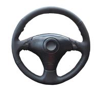 Fundas Volante Cubierta Funda De Volante Cosida A Mano con Botones Multifunción para Toyota para RAV4 1998 1999 2000 2001 2002 2003