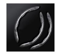 Fundas Volante Cubierta Protectora Universal Antideslizante para Volante Coche Manija Decorativa Estilo Tarjeta Medio Juego(3PCS Black Grey)