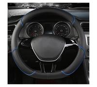 Fundas Volante para D&acia para Sandero Ⅲ StepWay 2020-2024 Funda para Volante Coche Fibra Carbono Ultrafina con Banda Elástica Que Absorbe El Sudor Y Sin D-Black(Blackblue,D)