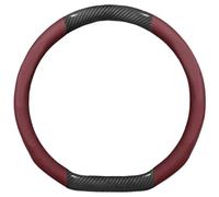 Fundas Volantes Funda para Volante Coche Gamuza Fibra Carbono para Tesla para Model 3 para Model Y para Model S para Model X para Roadster Funda Protección Volante(Type D Red)