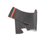 Fundas Volantes Funda para Volante Coche para Land para Rover para Freelander 1 1997 1998 1999 2000 2001 2002 2003 2004 Funda Protección Volante(Red Bar-no Hole)