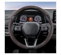 Fundas Volantes Funda Volante Cuero Segmentada para Civic para Fit 8Th para City para Accord 9 10 para Vezel para Freed para XRV para Insight Funda Protección Volante(Mocha 3-Piece Set)