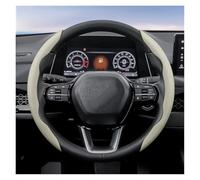 Fundas Volantes Funda Volante Cuero Segmentada para Civic para Fit 8Th para City para Accord 9 10 para Vezel para Freed para XRV para Insight Funda Protección Volante(Beige 2-Piece Set)