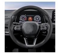 Fundas Volantes Funda Volante Cuero Segmentada para Civic para Fit 8Th para City para Accord 9 10 para Vezel para Freed para XRV para Insight Funda Protección Volante(Black 3-Piece Set)