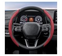 Fundas Volantes Funda Volante Cuero Segmentada para Civic para Fit 8Th para City para Accord 9 10 para Vezel para Freed para XRV para Insight Funda Protección Volante(Red 2-Piece Set)