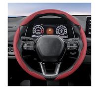 Fundas Volantes Funda Volante Cuero Segmentada para Civic para Fit 8Th para City para Accord 9 10 para Vezel para Freed para XRV para Insight Funda Protección Volante(Red 3-Piece Set)