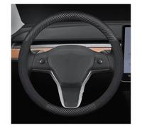 Fundas Volantes Funda Volante Fibra Carbono para Tesla para Roadster para Model 3 para Model Y para Model S para Model X Funda Protección Volante(O Carbon Fiber Blue)