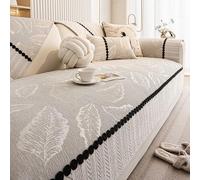 Fundas y Cojines de sofá de Suave Chenille, Tipo de sofás Combinados. con diseño Antideslizante Que Evita Desplazamiento, y Son Lavables a máquina para Limpieza fácil(D,70X150CM)