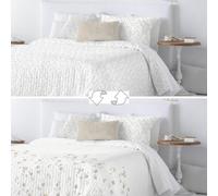Fundeco Colcha bouti Modelo Abril Reversible para Primavera Verano (Cama 150/160 (250 x 270 cm.))
