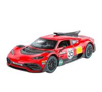 Fundición a presión 1:18 1:24 1:32 For Mercedes-Benz AMG One Series Modelo De Coche De Aleación Simulación Sonido Y Luz Modelo De Vehículo En Miniatura Adornos Vehículos Réplica(Pink Pig 1:24)