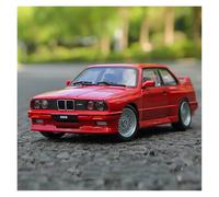 Fundición a presión 1:24 For BMW M3 E30 Vintage Serie 3 Aleación Modelo Coche Deportivo Colección Simulación Puerta Completamente Abierta Modelo Vehículo En Miniatura Vehículos Réplica(Red)