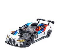 Fundición a presión 1:24 For BMW M4 DTM GT3 GTE - Colección De Modelos De Carreras De Aleación con Sonido Y Luz, Puerta Completamente Abierta Vehículos Réplica(GT3 1#)