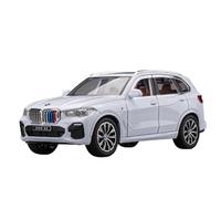 Fundición a presión 1:24 For BMW XM X5 SUV Serie Aleación Simulación Coche Modelo Sonido Y Luz Retroceso Modelo Miniatura Colección Adornos Vehículos Réplica(X5 White)