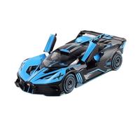 Fundición a presión 1:24 For Bugatti Fire Meteor Supercar Modelos De Coches De Aleación Simulación Sonido Y Luz Pull Back Modelo Vehículo En Miniatura Vehículos Réplica(Blue)