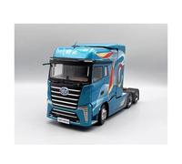 Fundición a presión 1:24 For FAW Jiefang J7 Cabeza De Tracción Ingeniería Camión De Transporte Simulación Modelo De Coche De Aleación Modelo De Vehículo En Miniatura Vehículos Réplica(Blue B)