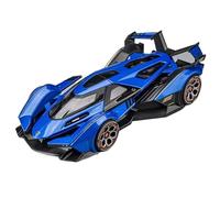 Fundición a presión 1:24 For Lamborghini V12GT Concept - Coche Deportivo con Sonido Y Luz, Modelo Coche Aleación con Retroceso, Modelo Vehículo En Miniatura Vehículos Réplica(Blue)