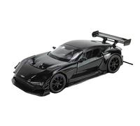 Fundición a presión 1:24 For Nissan 350Z Coche Deportivo Aleación Modelo Coche Sonido Y Luz Coche Retroceso Puertas Completamente Abiertas Modelo Vehículo En Miniatura Vehículos Réplica(Black)