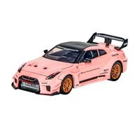 Fundición a presión 1:24 For Nissan GTR Black Mamba Modelo Coche Aleación Versión Modificada Carrocería Ancha Y Alerón Trasero Grande Modelo Vehículo En Miniatura Vehículos Réplica(Pink)