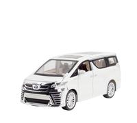 Fundición a presión 1:24 For Toyota Alphard Vellfire Business MPV Modelo Coche Aleación Simulación Sonido Y Luz Colección Modelos Coches Retroceso Vehículos Réplica(Vellfire White)