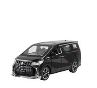 Fundición a presión 1:24 For Toyota Alphard Vellfire Business MPV Modelo Coche Aleación Simulación Sonido Y Luz Colección Modelos Coches Retroceso Vehículos Réplica(Alphard Black)