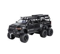 Fundición a presión 1:32 For Land Rover Defender Furgoneta Camper Al Aire Libre Simulación Aleación Modelo Coche Miniatura Sonido Y Luz Modelo Vehículo Retroceso Vehículos Réplica(T. Rex Black)