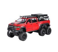 Fundición a presión 1:32 For Land Rover Defender Furgoneta Camper Al Aire Libre Simulación Aleación Modelo Coche Miniatura Sonido Y Luz Modelo Vehículo Retroceso Vehículos Réplica(T. Rex Red)