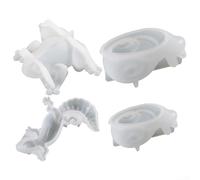 Fundición de silicona para molde para jabón de resina, yeso, con lagarto de rana para diseños de caracoles, herramienta de manualidades reutilizable resistente al calor (caracol)