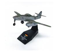 Fundición presión Escala 1:72 del avión Combate alemán ME262A Modelo aleación para simulación estática Adornos terminados