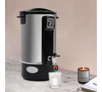 Fundidor de cera de 12 litros para la fabricación de velas, gran olla de fusión de cera con boquilla, cazo de fundición de velas DIY de 30 °C a 100 °C, control de temperatura para tiendas de cera y