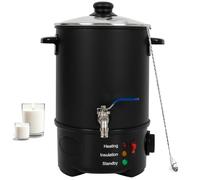 Fundidor de Cera para Hacer Velas, 6 L Olla Eléctrica Para Derretir Velas, Fundidor De Cera Velas con Boquilla Vertedora y Control de Temperatura, Kit de Fabricación para Velas, Fácil de Verter