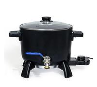 Fundidor de cera para hacer velas, olla grande de 6 litros con boquilla para cera de soja, base de jabón, suministros para hacer velas, fácil de verter y antiadherente, temperatura
