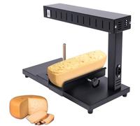 Fundidor de Queso Comercial, máquina de raclette eléctrica de 750 W, máquina Suiza for Hacer Platos, Calentador for derretir Queso, 2 Medias Ruedas de Queso Ajustables, for Media Rueda de Queso Nacho