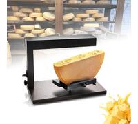 Fundidor de queso for raclette, máquina eléctrica comercial for media rueda de queso nacho, fundidor de queso de encimera, ángulo ajustable multifunción, acero inoxidable, 750 W, calentamiento rápido