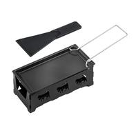 Fundidor De Queso Portátil Horno Rotatorio Para Hornear Chocolate Con | Fundidor de Queso para Camping Para Cocina Barbacoa Hogar Restaurante Apartamento Fiesta Reunión Camping Senderismo Negro