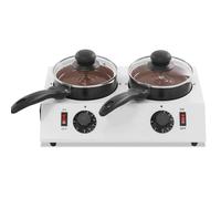Fundidor eléctrico de Chocolate con Calentador PTC, 86-185 °F, Olla Antiadherente para repostería y Uso en cafeterías. (Doublehead)