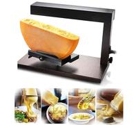 Fundidora de Queso for raclette Comercial,máquina eléctrica for Queso de 750W,máquina Tradicional for Hacer Medias Ruedas de Queso,ángulo Ajustable,Calentamiento rápido,for Fiestas y restaurantes