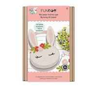 Fundoo-Mon - Cesta de Fieltro con diseño de Conejo, Multicolor