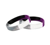Fundraising For A Cause LGBTQ - Pulsera de silicona Asexual (adulto)