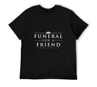 Funeral for A Friend Logo Black Mens T-Shirt Men tee Shirt Casual and Happy Men's T-Shirts Black L