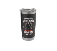 Funeral For My Fat Gym Workout Weightlifting Humor Vaso térmico de acero inoxidable de doble pared