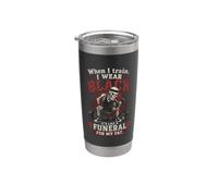 Funeral For My Fat Gym Workout Weightlifting Humor Vaso térmico de acero inoxidable de doble pared