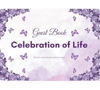 Funeral Guest Book Purple | Butterfly Memorial Guest Book for Funeral and Celebration of Life: A Beautiful Keepsake to Record Names, Condolences & ... Guest Book for a Funeral or Memorial Service